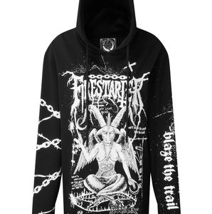 Killstar Firestarter Hooded Tunic Sweater Dress Size Large